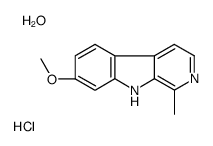 7-methoxy-1-methyl-9H-pyrido[3,4-b]indole,hydrate,hydrochloride结构式