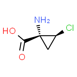 Cyclopropanecarboxylic acid, 1-amino-2-chloro-, trans- (9CI) Structure