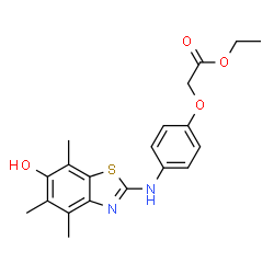 Acetic acid,[4-[(6-hydroxy-4,5,7-trimethyl-2-benzothiazolyl)amino]phenoxy]-,ethyl ester (9CI) Structure