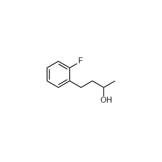 4-(2-氟苯基)丁烷-2-醇结构式