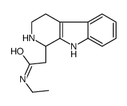 N-ethyl-2-(2,3,4,9-tetrahydro-1H-pyrido[3,4-b]indol-1-yl)acetamide结构式