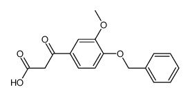 4-benzyloxy-3-methoxybenzoylacetic acid Structure