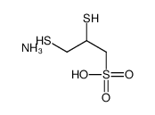 ammonium 2,3-dimercaptopropanesulphonate结构式