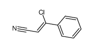 3-氯-3-苯基丙烯腈结构式