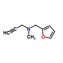 N-(2-Furylmethyl)-N-methyl-2-propyn-1-amine Structure