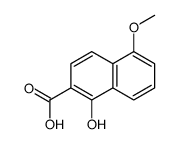 1-hydroxy-5-methoxynaphthalene-2-carboxylic acid结构式