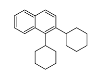 1,2-dicyclohexylnaphthalene Structure