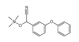 2-(3-phenoxyphenyl)-2-[(trimethylsilyl)oxy]acetonitrile结构式