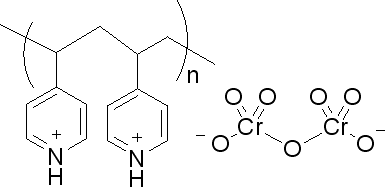 聚(4-乙烯基吡啶重铬酸)结构式