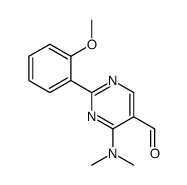4-(dimethylamino)-2-(2-methoxyphenyl)pyrimidine-5-carbaldehyde结构式