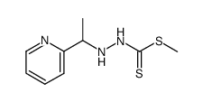 methyl 3-[1-(2-pyridyl)ethyl]hydrazinecarbodithioate Structure