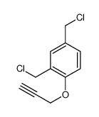 2,4-bis(chloromethyl)-1-prop-2-ynoxybenzene结构式