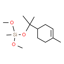 dimethoxymethyl[1-methyl-1-(4-methyl-3-cyclohexen-1-yl)ethoxy]silane结构式
