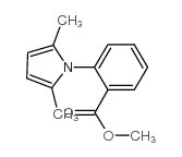 2-(2,5-二甲基-1H-吡咯-1-基)-苯羧酸甲酯结构式