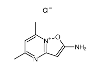 2-Amino-5,7-dimethylisoxazolo[2,3-a]pyrimidinium Chloride Structure