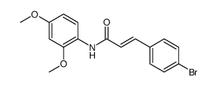 2-Propenamide, 3-(4-bromophenyl)-N-(2,4-dimethoxyphenyl)-, (2E) Structure