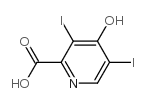 4-Hydroxy-3,5-diiodopyridine-2-carboxylic acid Structure