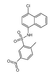 2-methyl-5-nitro-benzenesulfonic acid-(4-chloro-[1]naphthylamide)结构式