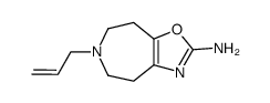 2-amino-6-allyl-5,6,7,8-tetrahydro-4H-oxazolo[5,4-d]azepine结构式
