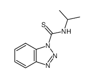 N-isopropyl-1H-benzotriazole-1-carbothioamide结构式