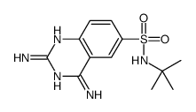 2,4-diamino-N-tert-butylquinazoline-6-sulfonamide Structure