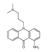 1-amino-10-(3-dimethylaminopropyl)-9-acridone Structure