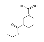 1-(氨基硫氧代甲基)-3-哌啶羧酸乙酯结构式