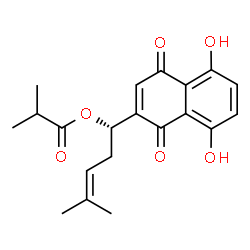 异丁酰阿卡宁结构式
