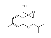 [2-[4-methyl-2-(2-methylpropoxy)phenyl]oxiran-2-yl]methanol Structure