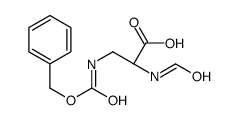 (2S)-2-formamido-3-(phenylmethoxycarbonylamino)propanoic acid Structure