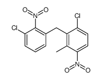 1-chloro-2-[(3-chloro-2-nitrophenyl)methyl]-3-methyl-4-nitrobenzene Structure
