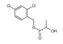 (2,4-dichlorophenyl)methoxy-(1-hydroxyethyl)-oxophosphanium结构式