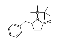 5-benzyl-1-[tert-butyl(dimethyl)silyl]pyrrolidin-2-one结构式