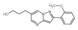 3-[2-(2-甲氧基苯基)-吡唑并[1,5-a]嘧啶]-丙烷-1-醇结构式