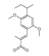 1-butan-2-yl-2,5-dimethoxy-4-(2-nitroprop-1-enyl)benzene结构式