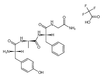 H-Tyr-D-Ala-Phe-Gly-NH2 (trifluoroacetate)结构式