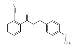 2'-CYANO-3-(4-THIOMETHYLPHENYL)PROPIOPHENONE结构式
