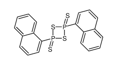 2,4-dinaphthalen-1-yl-2,4-bis(sulfanylidene)-1,3,2λ5,4λ5-dithiadiphosphetane结构式