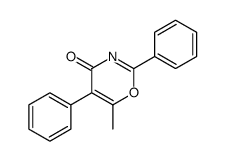 6-methyl-2,5-diphenyl-1,3-oxazin-4-one结构式