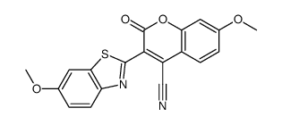 7-methoxy-3-(6-methoxybenzothiazol-2-yl)-2-oxo-2H-1-benzopyran-4-carbonitrile picture