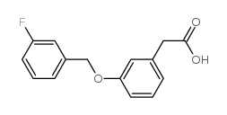 2-(3-((3-氟苄基)氧基)苯基)乙酸结构式