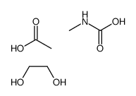acetic acid,ethane-1,2-diol,methylcarbamic acid Structure