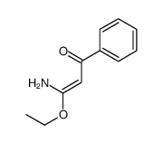 3-amino-3-ethoxy-1-phenylprop-2-en-1-one结构式