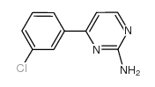 4-(3-氯苯基)嘧啶-2-胺结构式