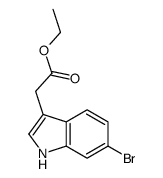 6-溴-1H-吲哚-3-乙酸乙酯结构式