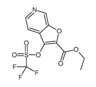 ethyl 3-(trifluoromethylsulfonyloxy)furo[2,3-c]pyridine-2-carboxylate Structure