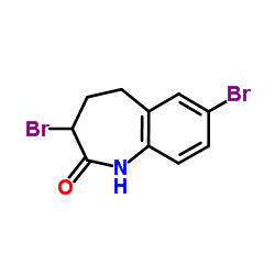 3,7-Dibromo-1,3,4,5-tetrahydro-2H-1-benzazepin-2-one Structure