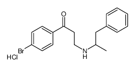 1-(4-bromophenyl)-3-(1-phenylpropan-2-ylamino)propan-1-one,hydrochloride Structure