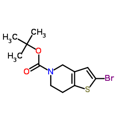 tert-Butyl 2-bromo-6,7-dihydrothieno[3,2-c]pyridine-5(4H)-carboxylate Structure