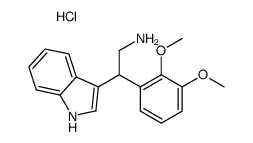 2-(2,3-二甲氧基苯基)-2-(1H-吲哚-3-基)乙胺盐酸盐结构式